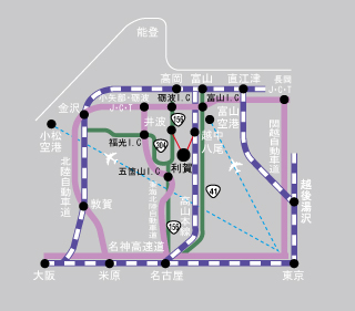 利賀への交通案内